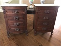 GORGEOUS MARBLE TOP SIDE CHEST