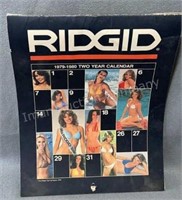 Ridgid 2 Year Calendar 1979-1980