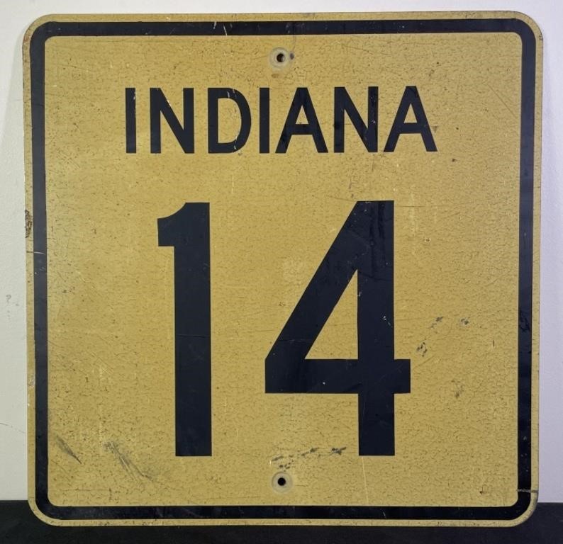 Indiana State Route 14 Road Sign