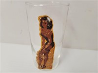 Pin up girl glass