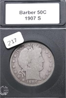 1907 S BARBER HALF DOLLAR G