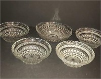 Beautiful Vintage Cut Glass Bowls