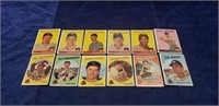 (12) 1958-1959 Topps Baseball Cards