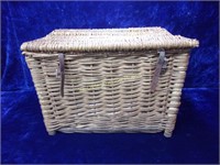 Wonderful Large Vintage Wicker Fishing Basket
