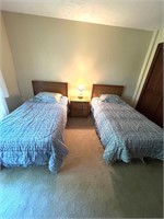 2 Twin Bedroom Set,Bed, 1 Nightstand,Chest, Mirror