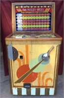 Vintage Bally Multi Bell Upright Slot Machine