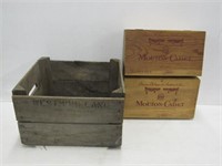 Wooden Crate + Wine Boxes