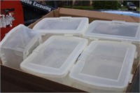 Rubbermaid Storage Containers x 9