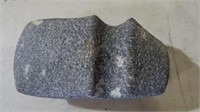 5" LONG GROOVED AXE, COLORFUL SPECKLED GRANITE