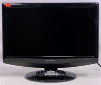 Sharpe TV, flat screen, 18", liquid crystal