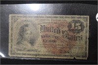 1863 15 Cent Fractional Currency