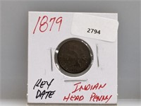 Key Date 1879 Indian Head Penny