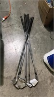 Set of 8 golf clubs all matching snake eyes are –
