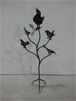 49.5" Metal Bird Tree Yard Sculpture