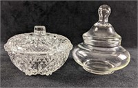 Glass Candy Dishes Clear Glass