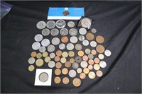 Lot of Canadian & world coins