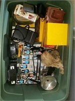 Tub of Old Cameras