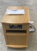 Electric heater with remote