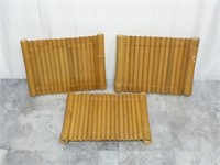 Set of Bamboo Serving Trays