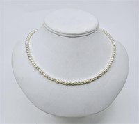 Pearls Necklace with Sterling Silver Clasp