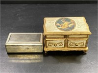 Vintage Florentine Jewelry Music Box & More