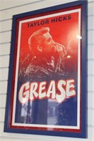 AUTOGRAPHED GREASE POSTER BY TAYLOR HICKS