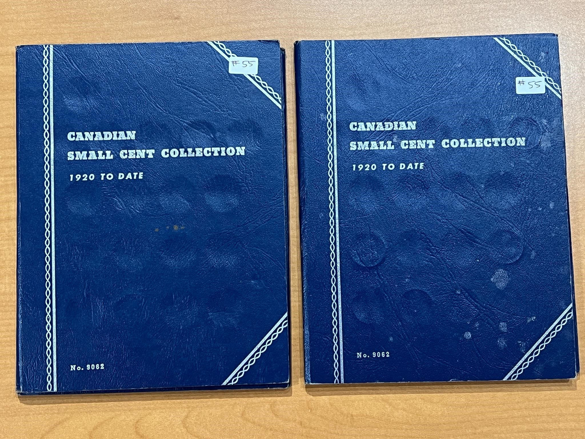 2- Cdn Small Cents Booklets- Partial 76 coins