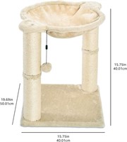 Amazon Basics Cat Condo Tree Tower With Hammock