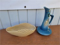 (2) Vintage Roseville Ceramic Pottery