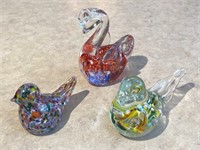 Glass Art Birds