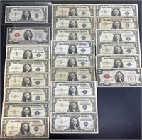 US Paper Currency Silver Certificates & Red Seals