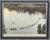 Holiday Twin Lakes Framed Print