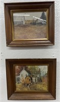 (N) Pair Of Country Landscapes / Still Lives