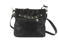 COACH Black Leather Designer Shoulder Bag