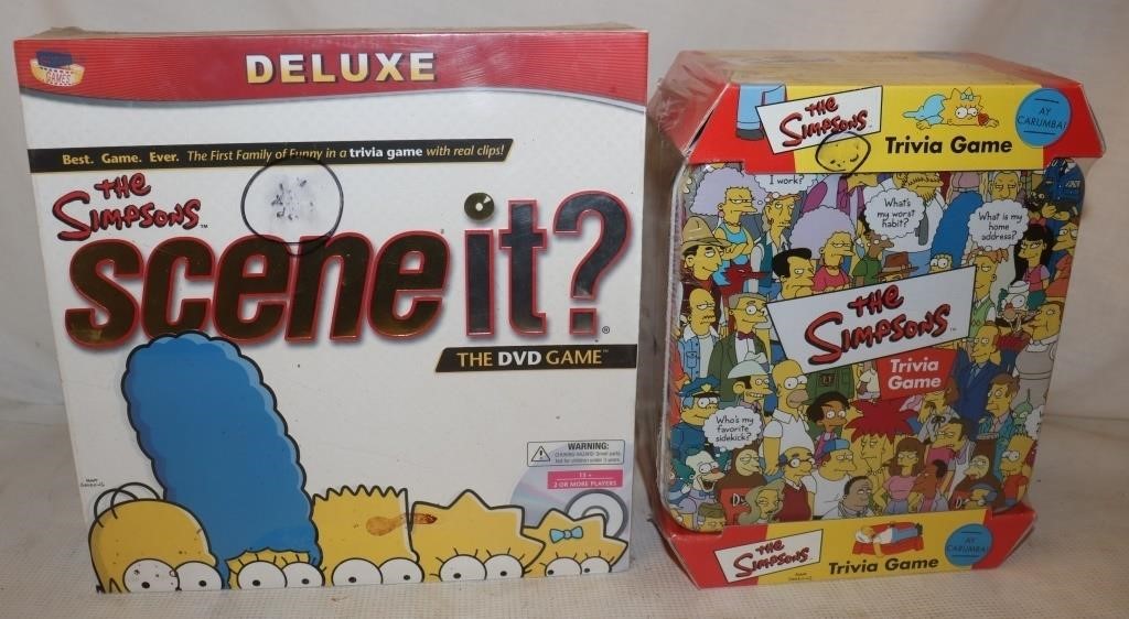 Games: The Simpsons Trivia & The Simpsons Scene