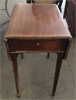 One Drawer Drop Leaf Occasional Table