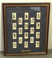 "Golfers 1905" Framed Tobacco Cards