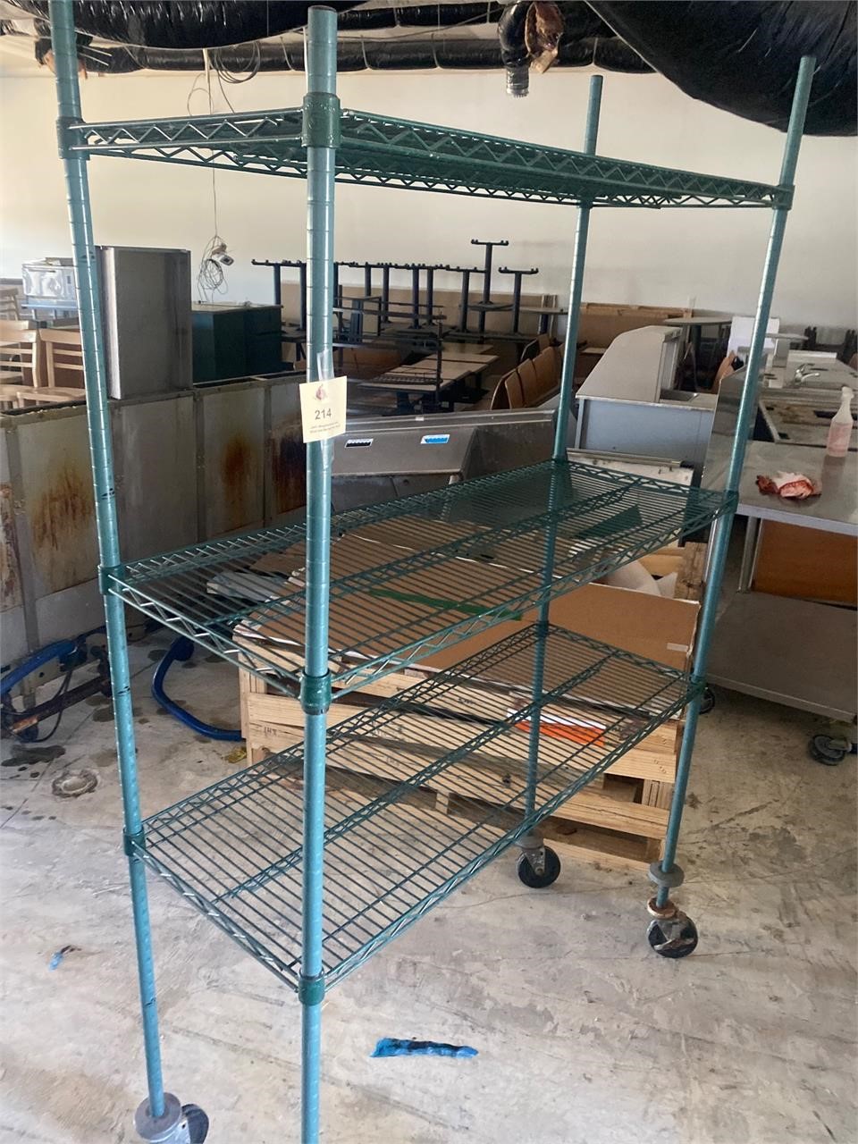 4’ Mobile Advanced steel restaurant style rack