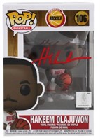 Rockets Hakeem Olajuwon Signed #106 Funko Pop BAS