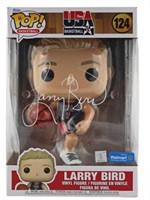 Larry Bird Signed 10 Inch Basketball Funko Pop BAS