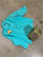 Welding jacket 2x and face guard shield