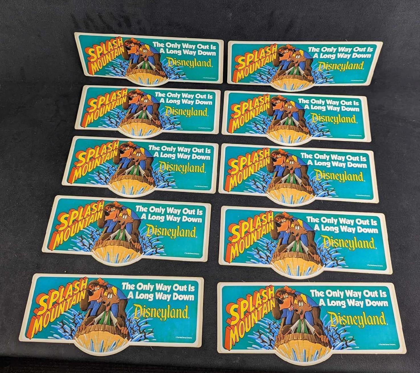 Vintage Disneyland Splash Mountain Bumper Stickers