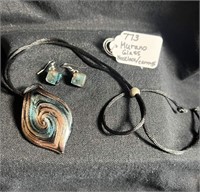 Murano Glass Necklace/ Earrings