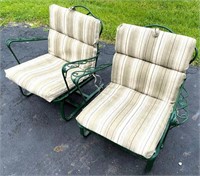 2 pcs- patio chairs w/ cushion