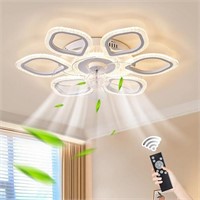 Becailyer LED Ceiling Fan with Lights Remote