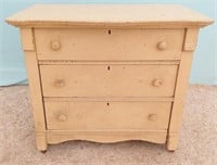 Painted 3 Drawer Chest, 33" w x 29" h x 20" d