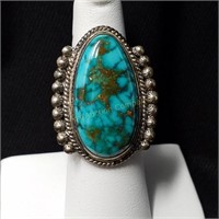 Native American Turquoise Ring Size 6 1/2