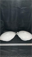 Ironstone and Royal bowls with lids