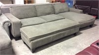 3 pc Chaise fabric sectional sofa