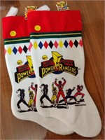 2 Mighty Morphin Power Rangers Stockings